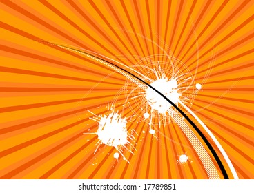 orange grunge background