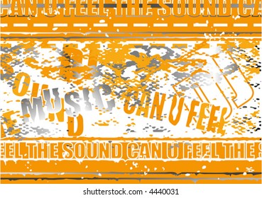 Orange grunge background a.k.a. Can U Feel The Sound (other backgrounds are in my gallery)
