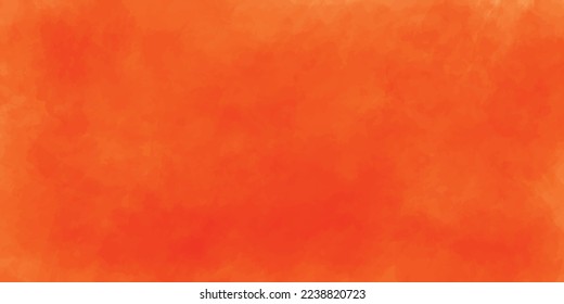 Orange grunge background with space for text, abstract Watercolor grunge background painting, trendy Beautiful stylish modern texture background with smoke, vector, illustration