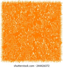 Orange grunge background, unusual texture