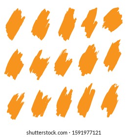 Orange Grunge Brushes. Colorful Grunge Brushes. Brush Painting. Watercolor Painting. Old Dirty Wall. Distress Logo. Dirty Brushes. Grunge Texture. Brush Graffiti. Watercolor Splash.