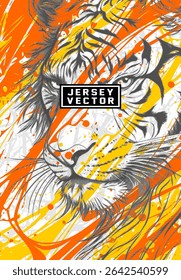 ORANGE GRUNGE PATTERN BACKGROUND FOR FULL SUBLIMATION JERSEY