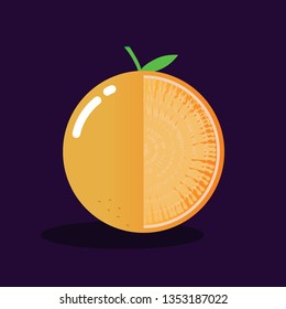 orange half cut fruit  