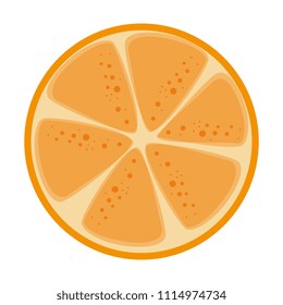orange half fresh fruit healthy