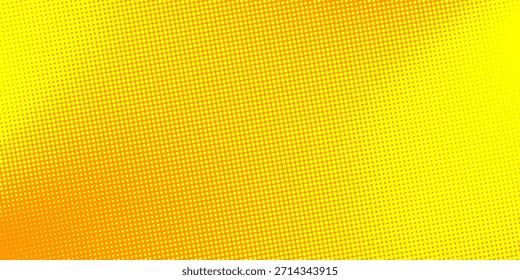 Diseño de fondo de semitono naranja. Fondo de punto naranja y amarillo abstracto.