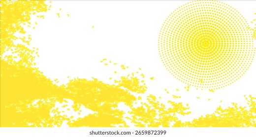 Fondo de semitono naranja en el blanco