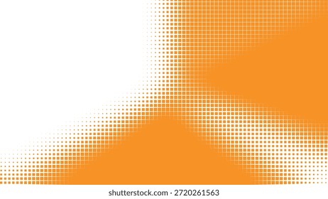 Fondo de Vector de desvanecimiento diagonal de semitono naranja para diseños de marca modernos, utilizado en encabezados de Web