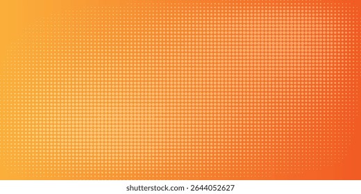Orange halftone dot gradient background with a smooth transition from light to dark tones. A modern and energetic abstract design ideal for branding, posters, and digital content.