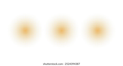 Sol semitono naranja. Ilustración vectorial.