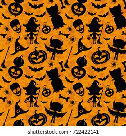 Orange halloween background.