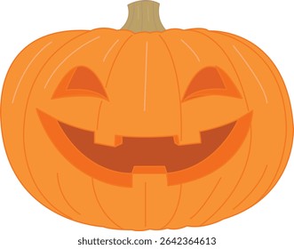 orange, halloween decoration, face-shaped, pumpkin, design material, simple, character, mascot, sticker, emote