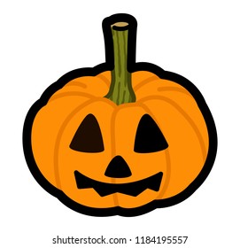 Orange Halloween pumpkin