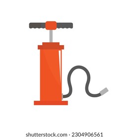 Orange Hand bicycle pump  icon