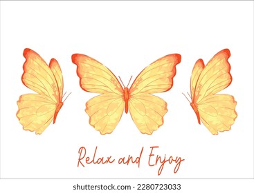 orange hand drawn design vector 