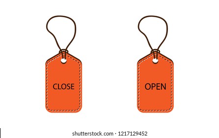 Orange hanger vector EPS10
