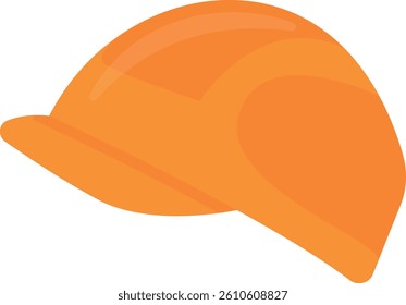 Orange hard hat with a sleek, durable design, symbolizing safety and protection in construction and industrial work environments.