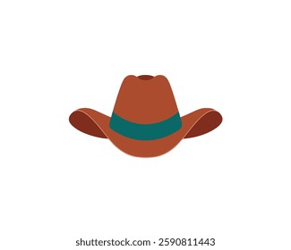 orange hat isolated on white background