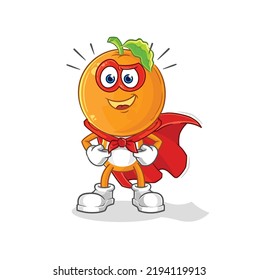 el vector de los héroes de la cabeza naranja. personaje de caricatura