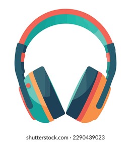 orange headset audio device icon