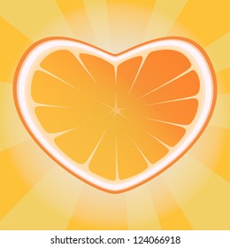 Orange heart