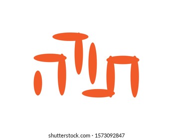 Orange Hebrew Word Thank You