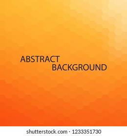 orange hexagon background