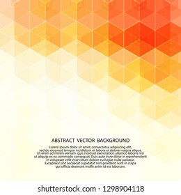 orange hexagon background 