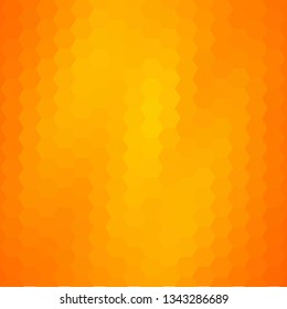 orange hexagon background. abstract vector illustration. geometric design. polygonal style.