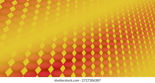Fondo de hexágono naranja, Ilustración vectorial de panal.

