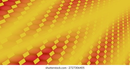 Fondo de hexágono naranja, Ilustración vectorial de panal.

