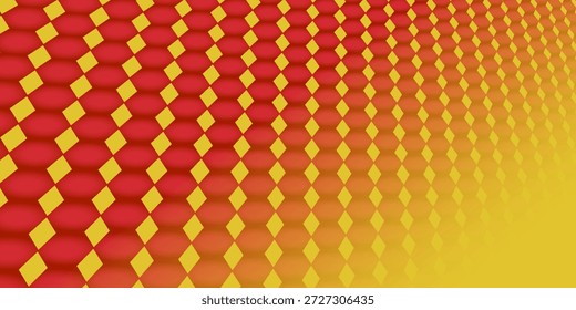 Fondo de hexágono naranja, Ilustración vectorial de panal.

