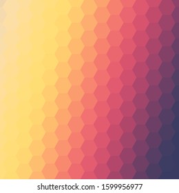 orange hexagon background.  polygonal style 