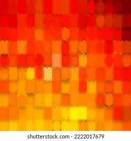 Orange hexagon background. Vector template for a presentation.