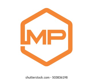 orange hexagon initial typography typeset typeface alphabet font image vector icon