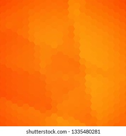 orange hexagons. abstract vector background. geometric design. polygonal style