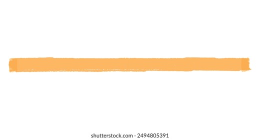 Orange highlight brush line vector illustration design element