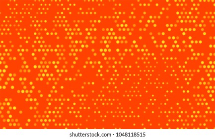 Orange hipster background of lights. Microchip orange.