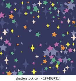 Orange Holiday Mystery Christmas Violet Purple Background. Stars Luxury Magic Print Yellow Green Composition. White Cozy New Year Sky Night Wallpaper. Dark Chaotic Pink Pastel Winter Pattern.