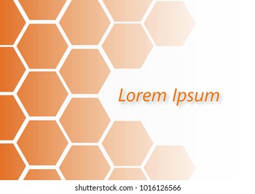 
Orange Honeycomb Background
