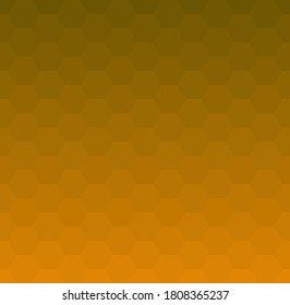 Orange honeycomb mosaic. Seamless vector illustration. Follow other mosaic patterns in my collection.