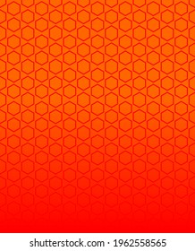 orange honeycomb pattern for background