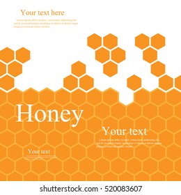 orange honeycomb with space for text. For your business, or presentation