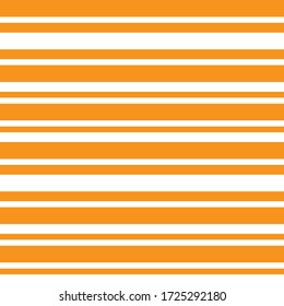 Orange Horizontal striped seamless pattern background suitable for fashion textiles, graphics