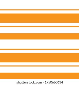 Orange Horizontal striped seamless pattern background suitable for fashion textiles, graphics