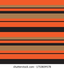 Orange Horizontal striped seamless pattern background suitable for fashion textiles, graphics
