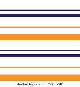 Orange Horizontal striped seamless pattern background suitable for fashion textiles, graphics