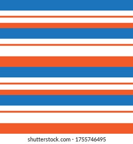 Orange Horizontal striped seamless pattern background suitable for fashion textiles, graphics