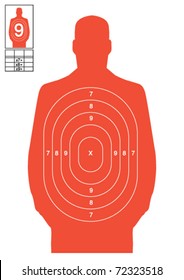 Orange Human Target Vector