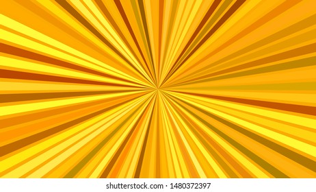 Orange hypnotic abstract striped star burst background design - vector explosive graphic