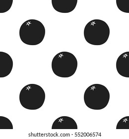Orange icon black. Singe fruit icon from the food black.